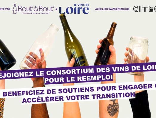 Rejoignez le consortium Vins de Loire pour le réemploi !